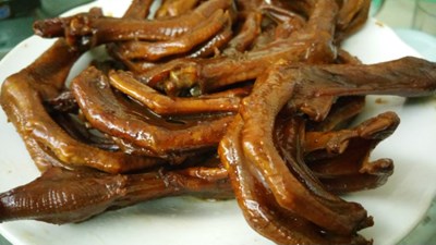 用食物模式拍的鴨掌