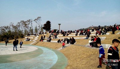 暖陽。草坪。游人