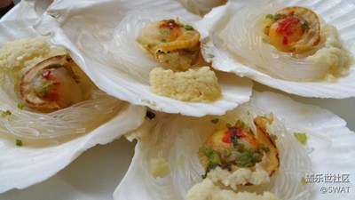 蒜蓉粉絲蒸扇貝