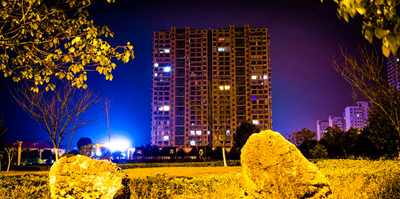 夜景在夜深人靜處,