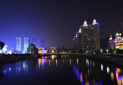 城市的夜景