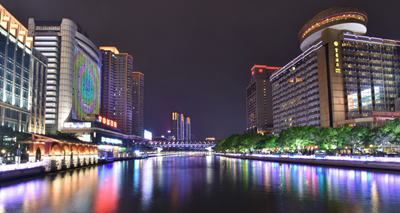 夜色下的歧江兩岸