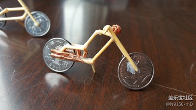 自己DIY硬幣哈雷摩托和光盤自行車