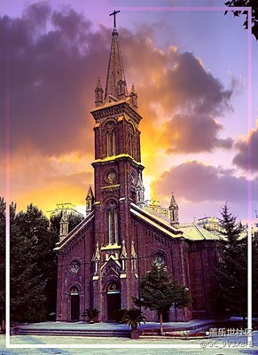 教堂和林蔭！