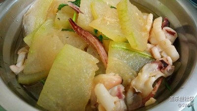 鮮魷炒冬瓜