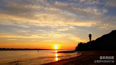 用S7e帶你看世界，德國易北河岸邊晚霞