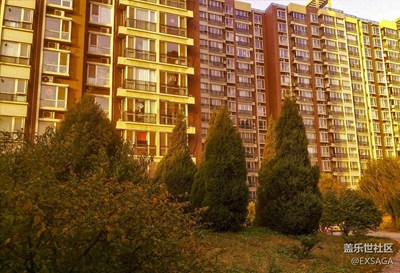 金色陽(yáng)光的建筑