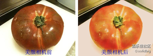 使用美顏相機(jī)的前后對(duì)比照（PS：你還相信美女嗎）