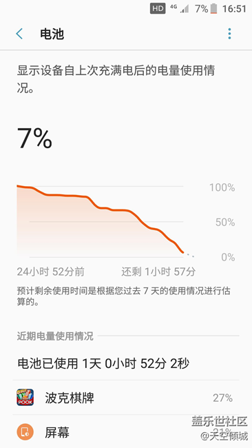 升級7.0后，電池續(xù)航