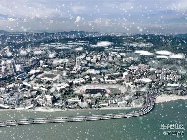 來(lái)看看下雪后的廈門(mén)