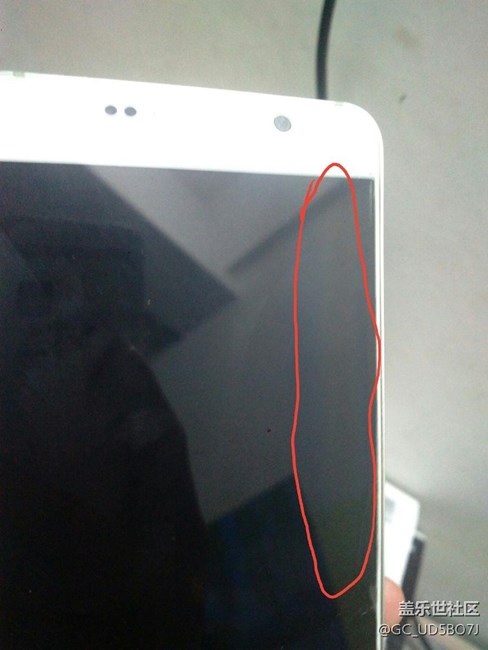 note5在手機(jī)黑屏側(cè)面能看到屏幕有*的燒著狀的區(qū)域
