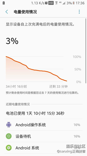 輕度使用，2天3小時亮屏34小時待機7.0我很滿意