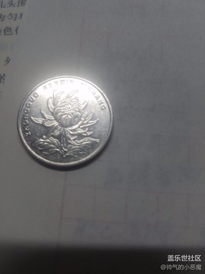 硬幣上的菊花真好看