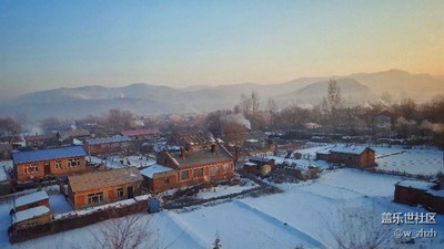 清晨，寂靜的田園