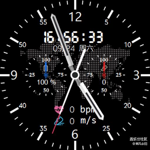 【免費(fèi)表盤】BLack 5.0，個(gè)人制作的表盤。