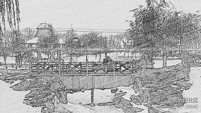 【冬天的顏色】+石河子市+一組來自冬天的素描畫