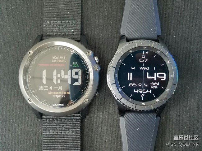 gear s3 與fenix3桌面插件對比及運動數(shù)據對比