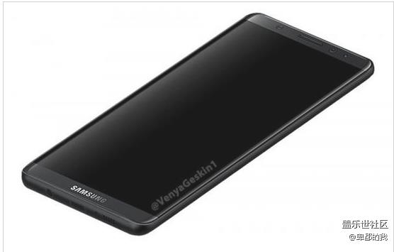 三星Galaxy S8高清渲染圖再曝光 超高屏占比你喜歡嗎？