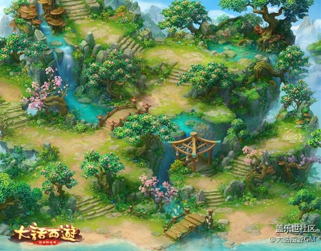 《大話西游》手游全新場(chǎng)景地圖曝光