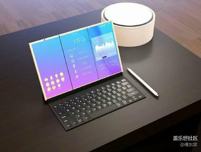 三星折疊屏概念手機，炫酷??