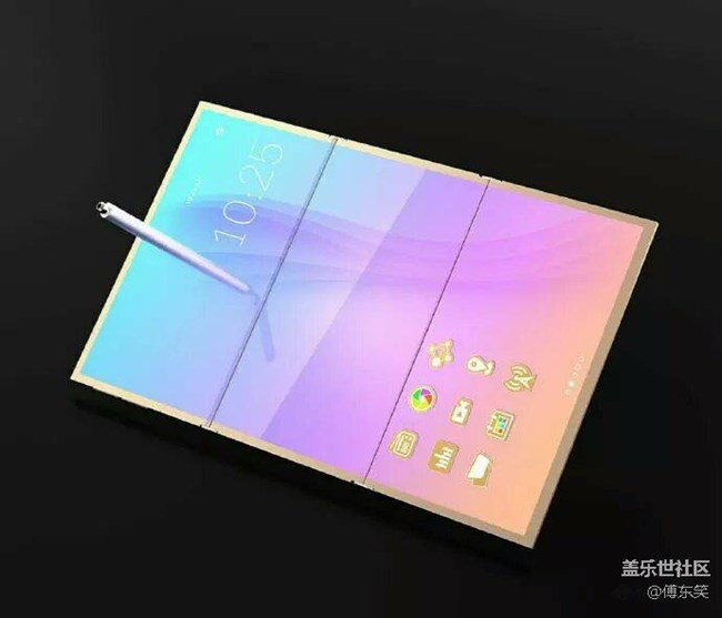 三星折疊屏概念手機，炫酷??