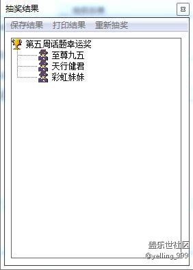 1月第四、第五周每周話題活動獲獎名單