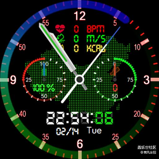 【免費(fèi)表盤】Colorful world 已上傳商店