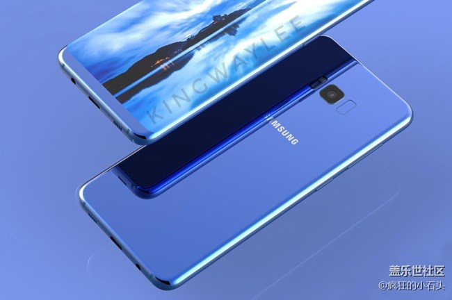 黑紫藍三星S8三色渲外形美絕了