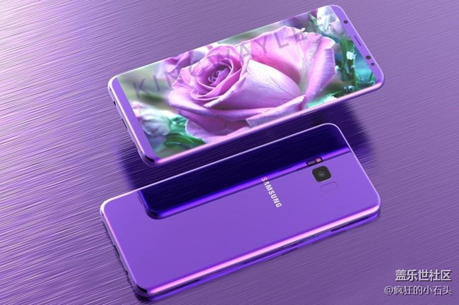 黑紫藍三星S8三色渲外形美絕了