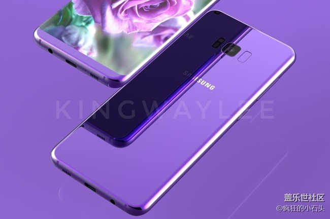 黑紫藍三星S8三色渲外形美絕了