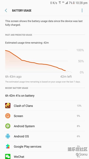 升級后S7耗電變不好了