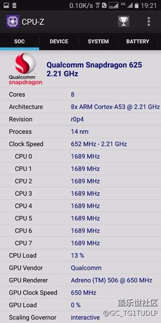 C7pro 看CPU_Z 截圖GPU全速650