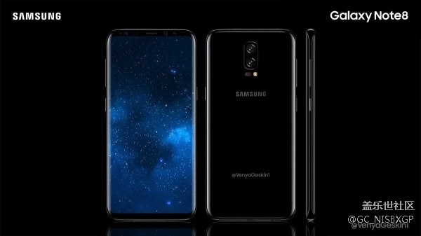 三星Galaxy Note 8概念圖曝光 堪稱完美 三星Galaxy Note 8概念圖曝光 堪稱完美