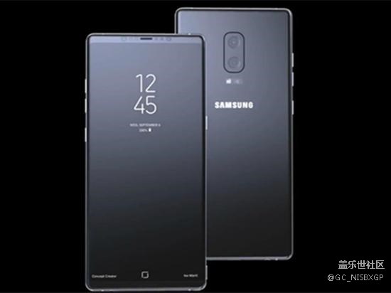 大屏幕很誘人！三星Note8概念渲染圖再曝光