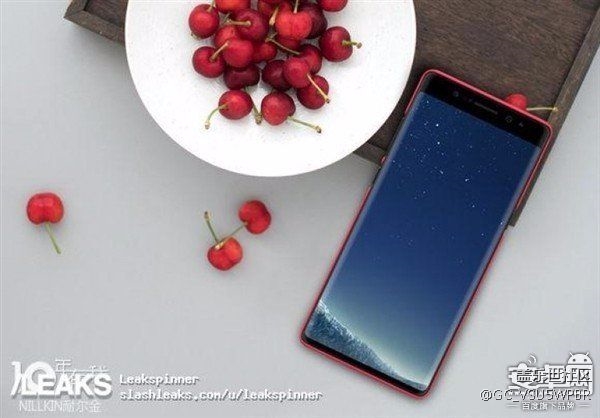 三星Note 8新照流出 要變寬額頭了？