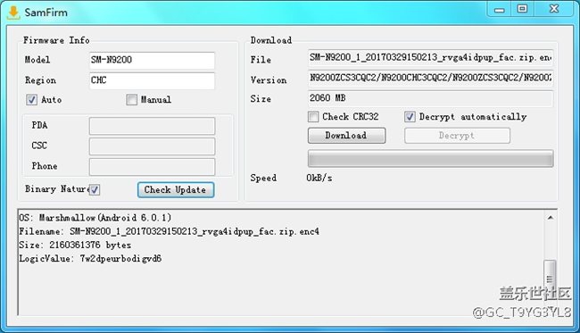 三星固件下載SamFirm還沒檢測到7.0