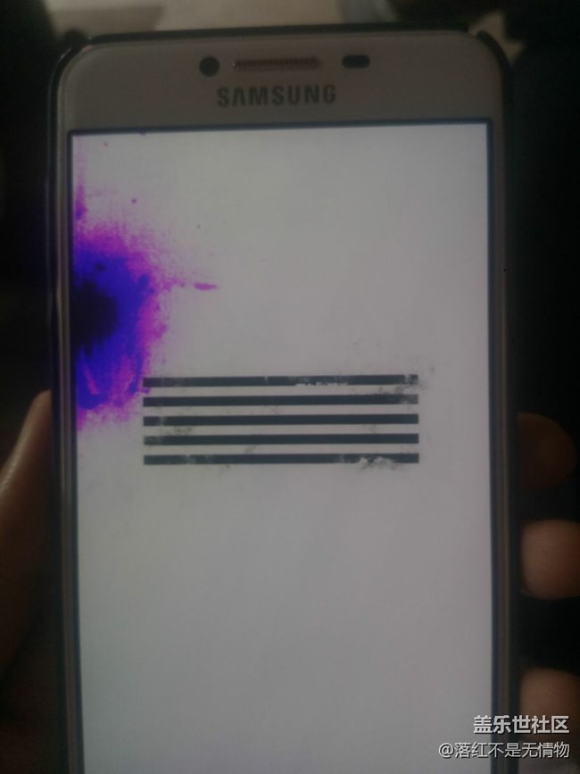 屏幕起紫斑求助