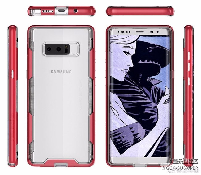 碉堡！三星Note 8再曝：不只黑色前面板，六大雙攝功能加持