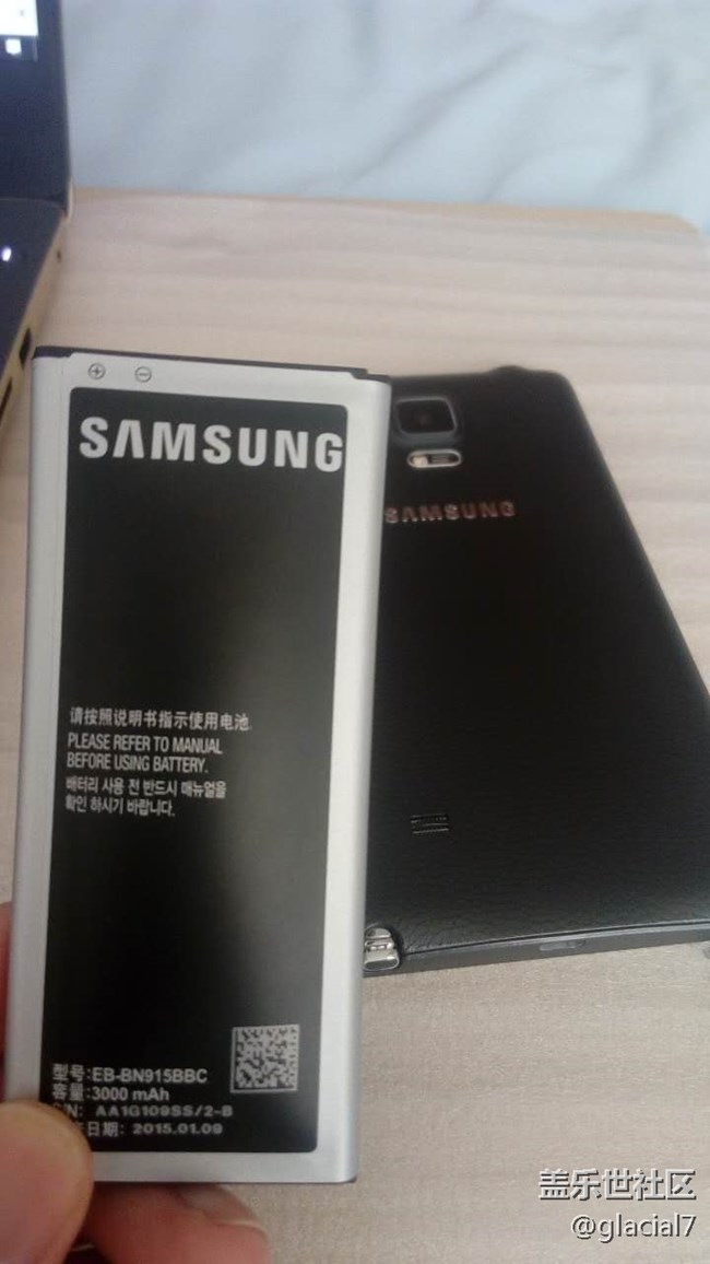 N9150-note edge 電池膨脹