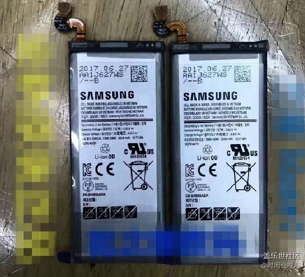 【分享】三星Note 8電池諜照曝光 3300mAh沒(méi)錯(cuò)了