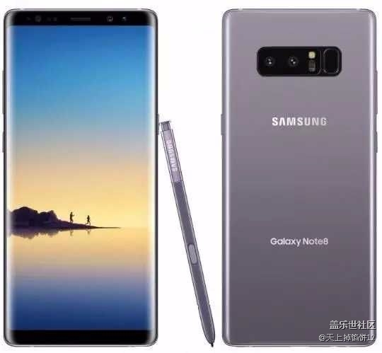 三星Note8蘭花灰高清圖曝光，女生喜歡這配色嗎？