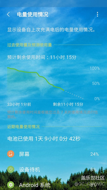 曬曬我的三星s7edge待機時間