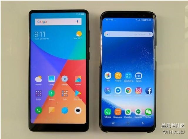 MIX2 三星S8 iPhoneX  都是全面屏 誰跟勝一籌？