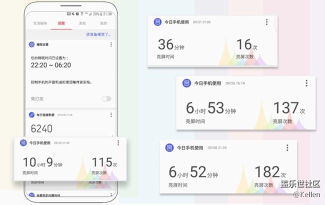 你的手機(jī)今天亮屏了多少次？三星生活助手告訴你！