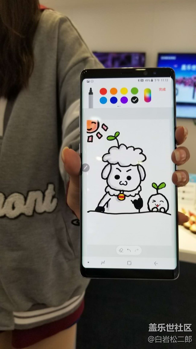 【note8北京品鑒會】功能很強(qiáng)大，蛋糕很好吃，小姐姐很好看~