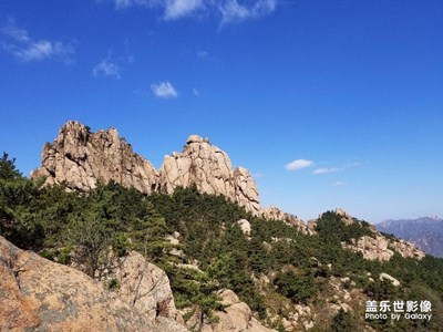 周末嶗山一景。美麗凍人