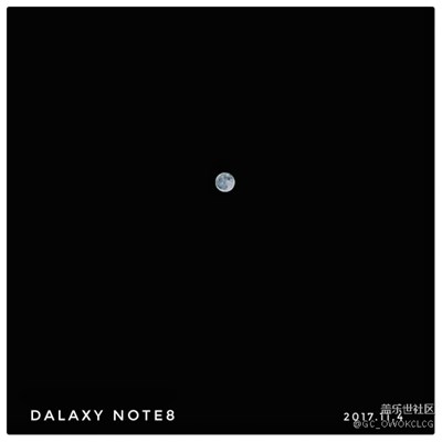 第一次拍月亮。