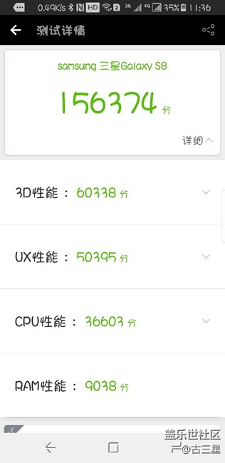 你們的國行s8跑多少分？