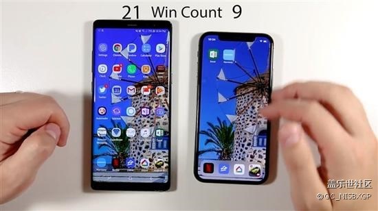 應(yīng)用流暢度測試：三星Note8對比iPhone X！