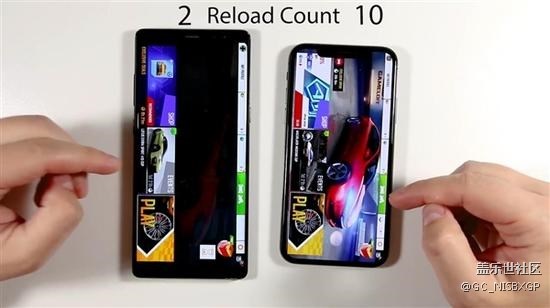 應(yīng)用流暢度測試：三星Note8對比iPhone X！